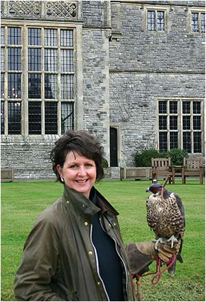 Mandy Manning with a Lana Kestral at Rhinefield House